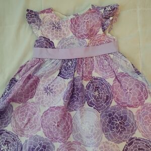 Gymboree 6-12 month Purple Floral Dress